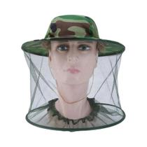 Chapéu Com Rede Mosquiteira Camuflada De 58cm Com Malha Para Viagens, Camping, Pesca E Apicultura Chapéu Com Rede Mosquiteira Camuflada De 58cm Com Malha Para Viagens, Camping, Pesca E Apicultura