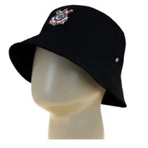 Chapéu corinthians preto bucket supercap oficial poliester - Flexcap