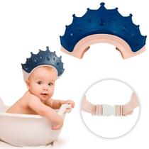 Chapéu Coroa Para Banho Bebê Viseira Protetor Para Olhos - BOX EDILSON