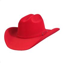 Chapéu Country Americano Cowgirl Rodeio Barretos Vermelho Chapéu Country Americano Cowgirl Rodeio Barretos Vermelho
