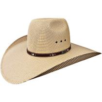 Chapéu Country Bicolor banda couro legítimo cowboy cowgirl