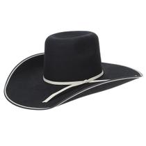 Chapéu Country Copa Alta de Feltro Preto Texas Diamond 22878 Chapéu Country Copa Alta de Feltro Preto Texas Diamond 22878