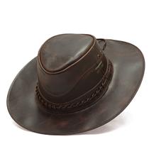 Chapéu Country Cowboy Atrevidu's Em Couro Legítimo Original