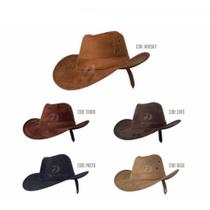 Chapéu Country Cowboy Vaquejada E Rodeio Masculino Camurça Chapéu Country Cowboy Vaquejada E Rodeio Masculino Camurça