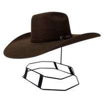 Chapéu Country Cury Diamante Marrom Chocolate Feltro Aba 12 - Ref. 79 Chapéu Country Cury Diamante Marrom Chocolate Feltro Aba 12 - Ref. 79