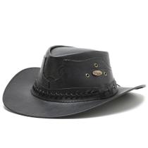 Chapéu Country de Couro Cowboy Rodeio Americano Chapéu Country de Couro Cowboy Rodeio Americano