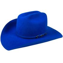 Chapeu Country Feminino Colorido Feltro Azul Royal Cury Chapeu Country Feminino Colorido Feltro Azul Royal Cury