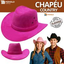 Chapéu Country Feminino Masculino Festa Junina Caipira Rodeio Unissex Boiadeira Rodeio Sertanejo Cowboy MONOLO