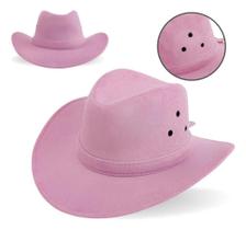 Chapéu Country Feminino Rodeio Cowboy Peão Boiadeira Camurça Chapéu Country Feminino Rodeio Cowboy Peão Boiadeira Camurça