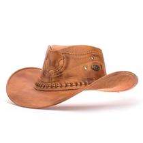 Chapéu Country Masculino Cowboy Vintage Australiano Boiadeiro Para Montar - Skalvin