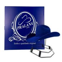 Chapéu Country Modelo Ana Castela Pralana Arizona Azul Royal Feltro Premium Carneira Elástica - Ref. 11666