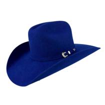 Chapéu Country Modelo Ana Castela Pralana Arizona Azul Royal Feltro Premium Carneira Elástica - Ref. 11666 Chapéu Country Modelo Ana Castela Pralana Arizona Azul Royal Feltro Premium Carneira Elástica - Ref. 11666