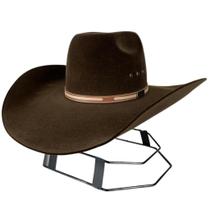 Chapéu Country Mundial Barreto Aveludado Marrom Aba 12 - Ref.8032 Chapéu Country Mundial Barreto Aveludado Marrom Aba 12 - Ref.8032