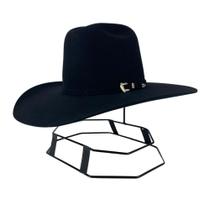 Chapéu Country Pralana Arena Felt Preto Aba 11 Copa Alta Ref 11598