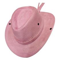 Chapéu Country Rodeio Festa Cowboy Boiadeira Camurça Moda Unissex - HHW