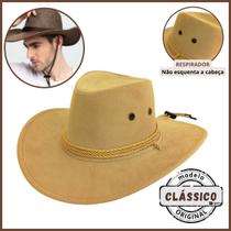 Chapeu Country Rodeio Sertanejo Cowboy Boiadeiro Americano Camurça Premium