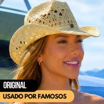 Chapéu Country Virgínia Praia Vazado Palha Sertanejo Boho Gypsy Rodeio Cowgirl Modelável Durinha Chapéu Country Virgínia Praia Vazado Palha Sertanejo Boho Gypsy Rodeio Cowgirl Modelável Durinha