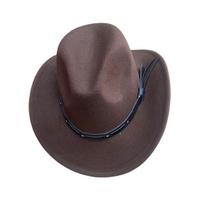 Chapéu country Western Cowboy hat unisex aba pequeno fita em Couro, Lady Jazz Caps, Cavalheiro Retro, Inverno