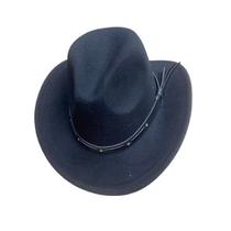 Chapéu country Western Cowboy hat unisex aba pequeno fita em Couro, Lady Jazz Caps, Cavalheiro Retro, Inverno