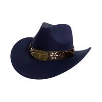 Chapéu Cowboy de Aba Larga - Estilo Ocidental Retrô Unissex para Verão