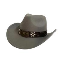 Chapéu Cowboy de Aba Larga - Estilo Ocidental Retrô Unissex para Verão Chapéu Cowboy de Aba Larga - Estilo Ocidental Retrô Unissex para Verão