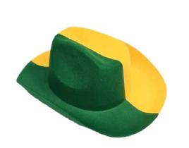 Chapéu Cowboy Do Brasil Verde/amarelo Copa Do Mundo 2022