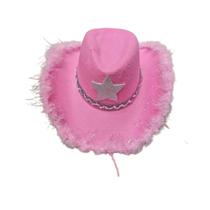 Chapéu Cowboy Rosa Festive Chapéu Cowboy Rosa Festive