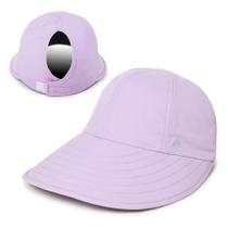 Chapéu de aba larga com protetor solar Ponyflo Lavender Oprah Daily Chapéu de aba larga com protetor solar Ponyflo Lavender Oprah Daily