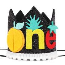 Chapéu de aniversário Agkvw Sensory Fruit 1st Birthday Fruity Crown