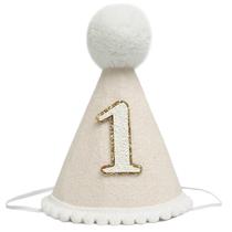 Chapéu de aniversário BOOMPA Boho, decorações de 1º aniversário, branco