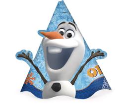 Chapéu de aniversário Festa Olaf Frozen - 8 Uni Regina Festas - Inspire sua Festa Loja