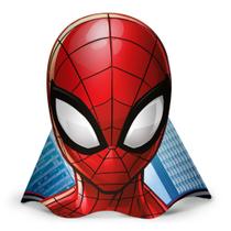 Chapéu de Aniversário Homem Aranha - 12 Unidades