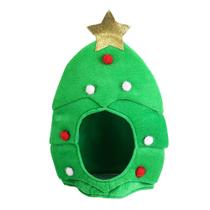 Chapéu de árvore de Natal engraçado com estrela brilhante para adultos