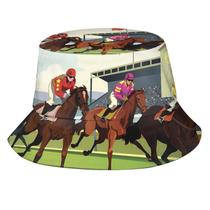 Chapéu de balde LONEA Cute Horse Pattern, embalável para homens e mulheres Chapéu de balde LONEA Cute Horse Pattern, embalável para homens e mulheres