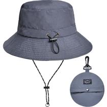 Chapéu de balde Malaxlx impermeável com proteção UV ajustável 55-58cm Chapéu de balde Malaxlx impermeável com proteção UV ajustável 55-58cm