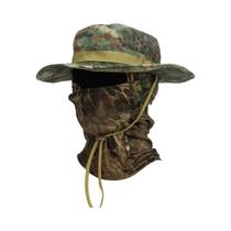 Chapéu De Balde Masculino Camuflado Com Aba Larga E Balaclava: Conjunto Para Pesca E Proteção Solar - NONE