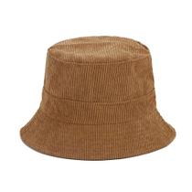 Chapéu de balde Quanhaigou Corduroy Reversível Unissex Camel Chapéu de balde Quanhaigou Corduroy Reversível Unissex Camel