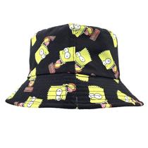Chapéu de balde Simpsons Barts Simpsons Anime Poliéster Unissex