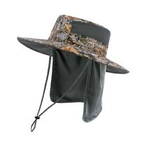 Chapéu de Balde Tático para Pesca - Ajustável, Aba Larga, à Prova d'Água e com Proteção UV 50+