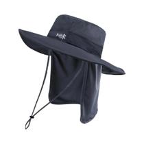 Chapéu de Balde Tático para Pesca - Ajustável, Aba Larga, à Prova d'Água e com Proteção UV 50+