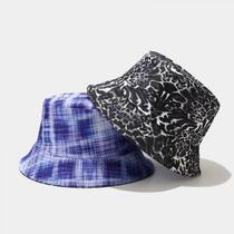 Chapéu de balde Tie Dye Reversível Pescador Verão Praia Chapéus de sol para mulheres Chapéu de balde Tie Dye Reversível Pescador Verão Praia Chapéus de sol para mulheres