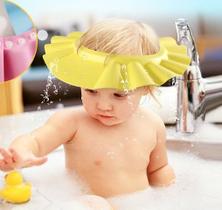 Chapéu De Banho Protetor Viseira Lava Cabeça Bebês Crianças - I Love Novidades