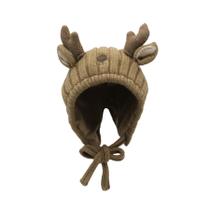 Chapéu de bebê MOSSTYUS Cute Reindeer Antlers, tricotado de inverno, cáqui Chapéu de bebê MOSSTYUS Cute Reindeer Antlers, tricotado de inverno, cáqui