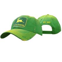 Chapéu de Beisebol John Deere Bordado - Logotipo Vintage Verde