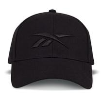 Chapéu de beisebol Reebok Vector Snapback 6 Panel Preto