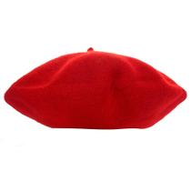 Chapéu de boina Wokex Bailey Dome para crianças e meninas em vermelho