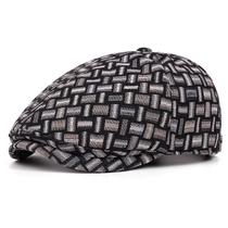 Chapéu de boné plano para homens ajustável estilo Gatsby Newsboy