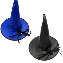 Chapéu de Bruxa Adulto infantil Halloween Fantasia C/ Aranha Chapéu de Bruxa Adulto infantil Halloween Fantasia C/ Aranha