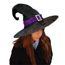 Chapéu De Bruxa Aveludado Halloween Harry Potter - Roxo