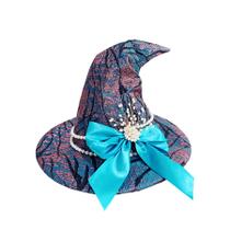 Chapéu de bruxa de poliéster com tema oceânico para adultos